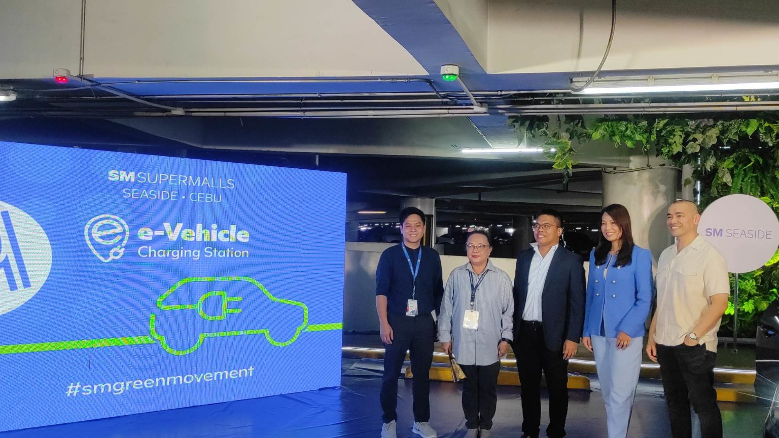 EVehicle charging stations now available at SM Seaside and SM City