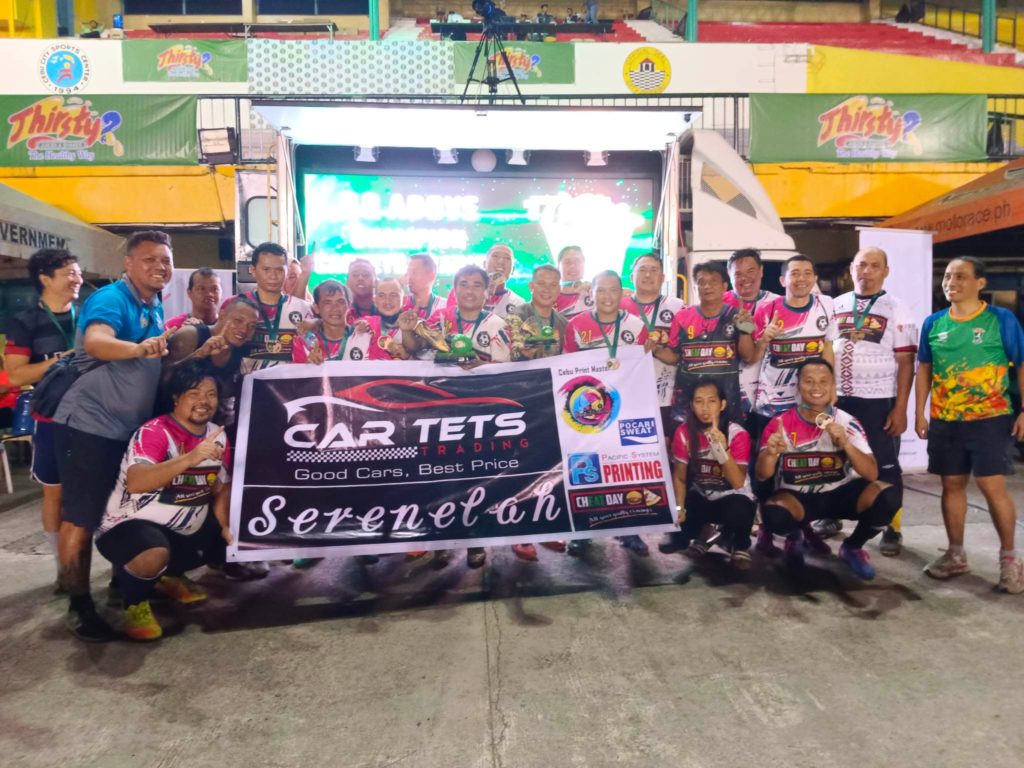 Cartets Trading FC tops the 40-above category in the first day of the Thirsty Football Cup, and they advance to the knockout rounds. | Photo from Thirsty Football Cup