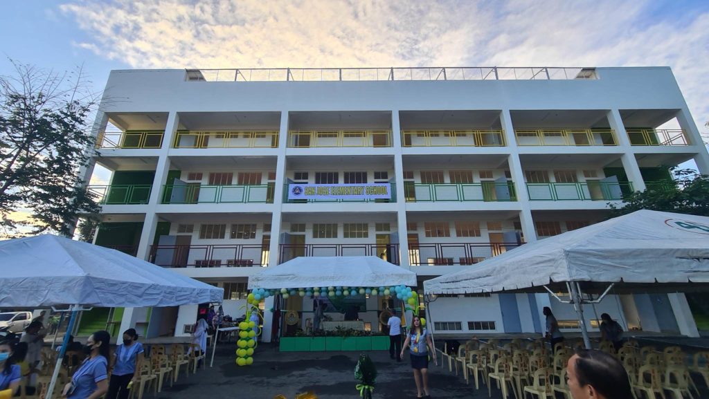 Over P40M infrastructure projects turned over to Cebu City barangays. San Jose Elementary School expansion. The new school building of San Jose Elementary School in Cebu City, which was turned over on Thursday, Feb. 23, 2024.| Photo from Councilor Jerry Guardo