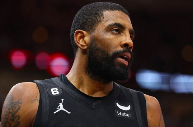 Kyrie Irving #11 of the Brooklyn Nets looks on against the Chicago Bulls during the first half at United Center on January 04, 2023 in Chicago, Illinois. Michael Reaves/Getty Images/AFP