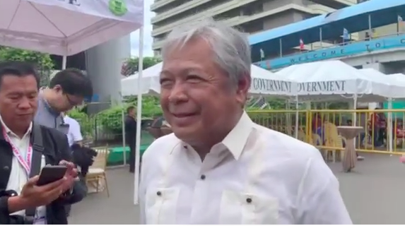Secretary Jaime Bautista of the Department of Transportation talks about the loan extension that the agency is seeking with the two financial institutions funding the Cebu Bus Rapid Transit project. | screengrab from Wenilyn Sabalo video