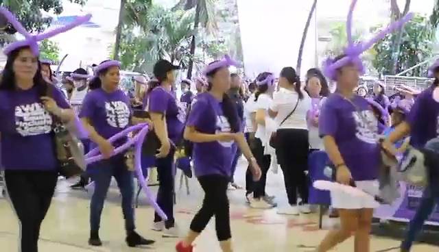The Lapu-Lapu City government holds a unity walk to mark the celebration of March as the national women's month. | Contributed photo