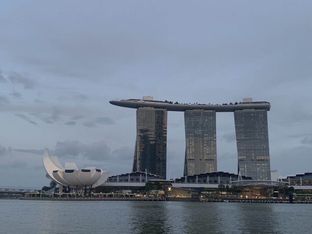 Marina Bay Sands Hotel and the ArtScience Museum, two of Singapore's iconic architectural and engineering marvels at the Marina Bay. | CDN Digital Photo Morexette Marie Erram