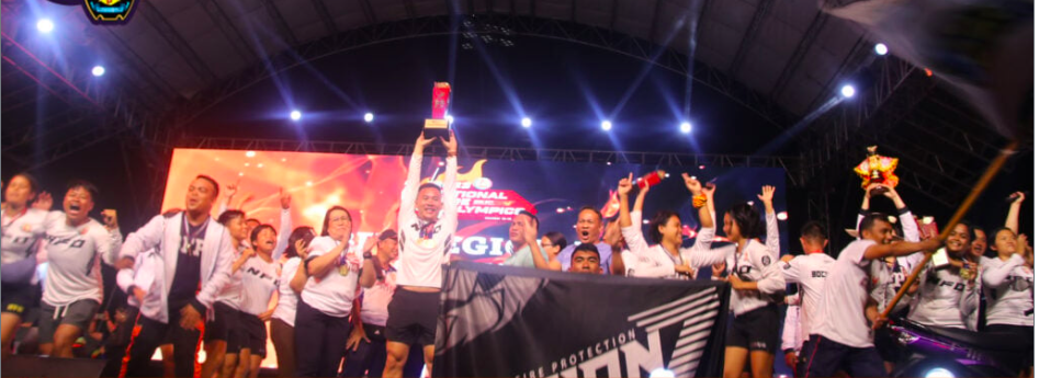 A scene during the awarding ceremony that capped off the National Fire Olympics 2023 at the South Road Properties (SRP) on Friday, March 17, 2023.| Photo courtesy of BFP 7