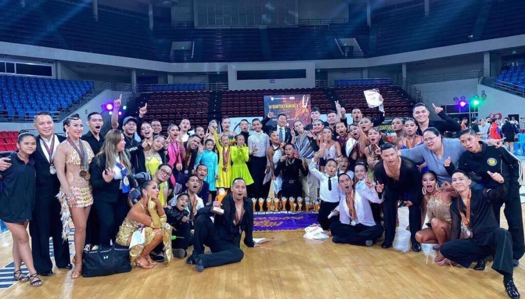 Dancesport Team Cebu City members pose for a group photo after their successful campaign in the PDSF First Quarterly Ranking & Competition in Manila. | Photo from the DTCC Facebook page