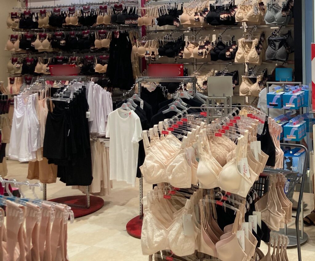 A 'plus-chested' Cebuana shares her journey to find the perfect fit. In photo are bras displayed in department stores.