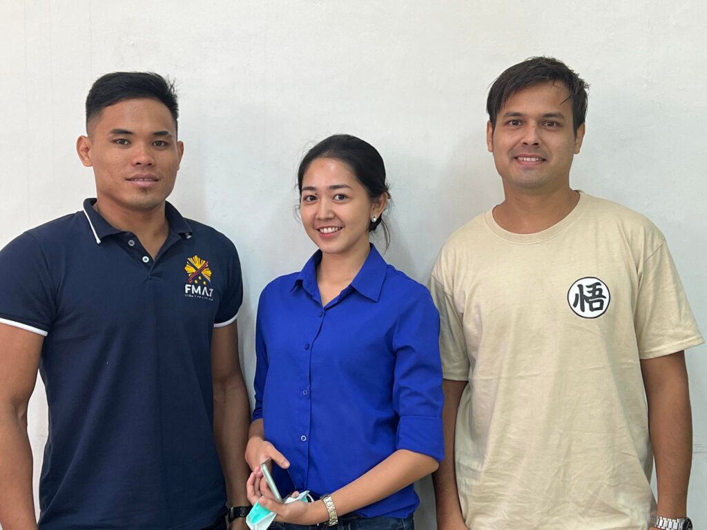 From left to right: Jonel Espinosa Pepito as Datu Lapulapu, Lourelle Henj Manlosa as Reyna Bulakna, and Belgian-Filipino Kevin Lahousse, who will play the role of Ferdinand Magellan.