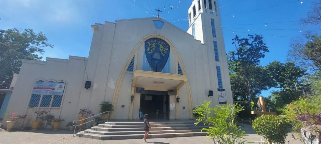 This is the facade of the front of the Nuestra Señora de Regla Parish National Shrine. | Futch Anthony Inso