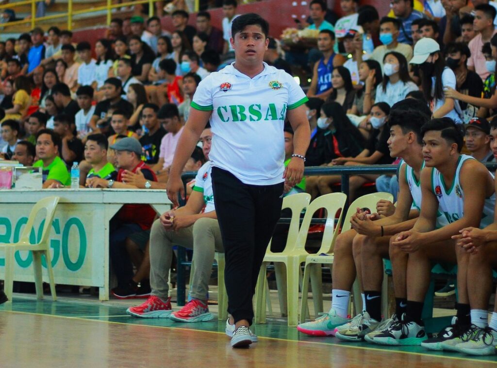 Denzel Sabroso, head coach of the City of Bogo secondary boys basketball team, says they were only playing with heart and among all teams that they had faced only Mandaue was the one who complained about how they played. | From CBSAA Trailblazers page