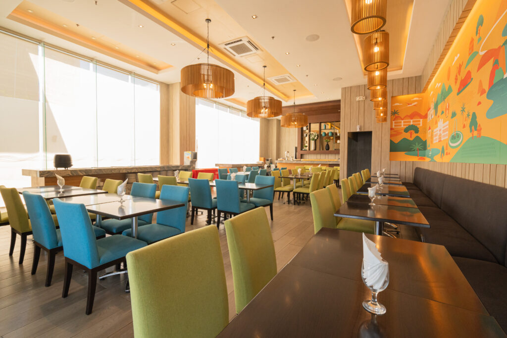 Bayfront Hotel Cebu's vibrant on-site restaurant brand, Caja Kitchen.