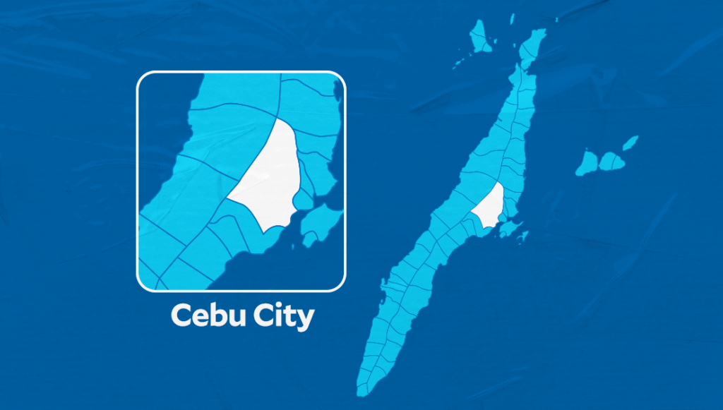 Map of Cebu City for story: Police probe 'abduction' of 18-year-old resident of Brgy Lusaran, Cebu City