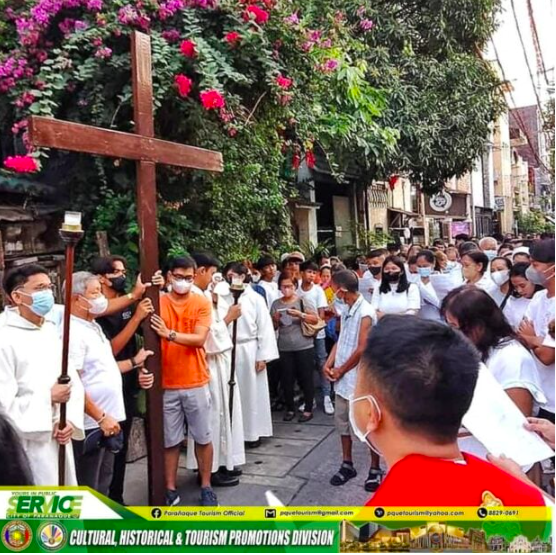 Different Metro Manila churches hold the Stations of the Cross on Friday, April 7, 2023. Photos from the Facebook pages of Manila Cathedral, Baclaran Church, Parañaque Tourism Official, National Shrine of Our Lady of Lourdes QC, Santisimo Parish – UST, San Felipe Neri Parish of Mandaluyong City.