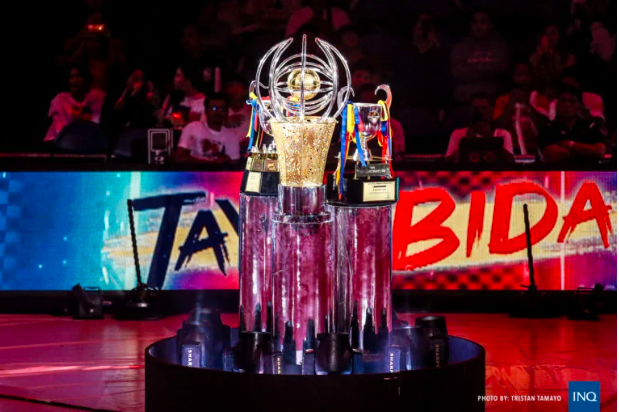 FILE–PBA trophies for the season. Photo by Tristan Tamayo/INQUIRER.net