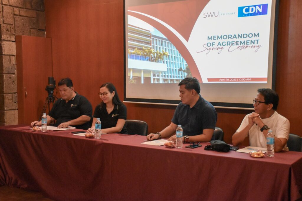 CDN Digital officers sign industry partnership with SWU Phinma officials