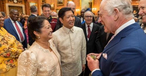 President Ferdinand Marcos Jr. and First Lady Liza Araneta Marcos met King Charles III in Buckingham Palace Reception.