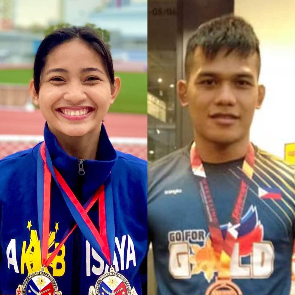 Picture of SEA Games gold medalists Trixie Lofranco and Ronil Tubog