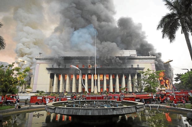 Manila post office fire