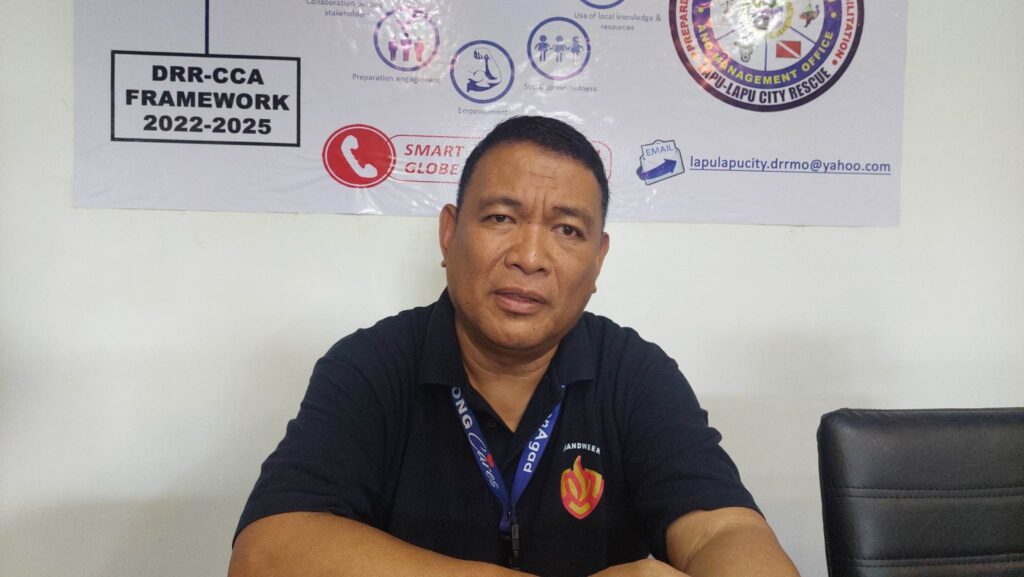 Nagiel Bañacia, Lapu-Lapu City Disaster Risk Reduction and Management Office chief, says that they have a P78 million fund to ease effects of the coming El Niño. | Futch Anthony Inso