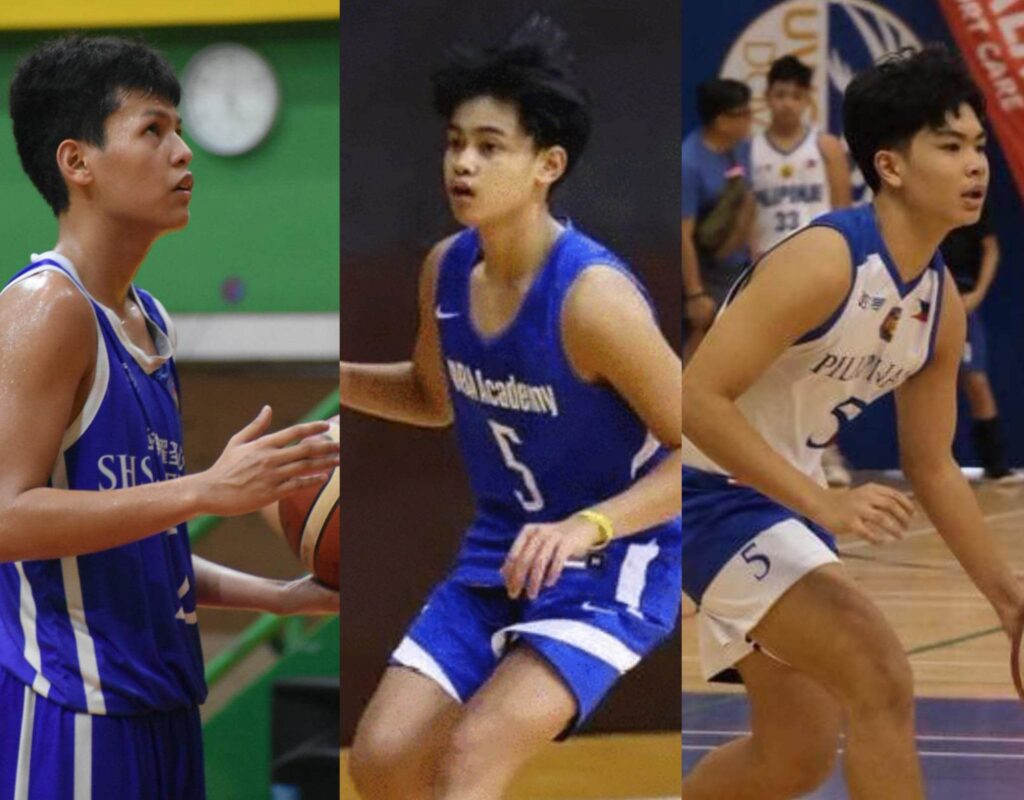 Three Cebuano cagers fight for spots in Gilas Pilipinas Under 16 team. They are Jed Asis, Henry Kristoffer Suico, and Kyean Gubat. | Contributed Photos