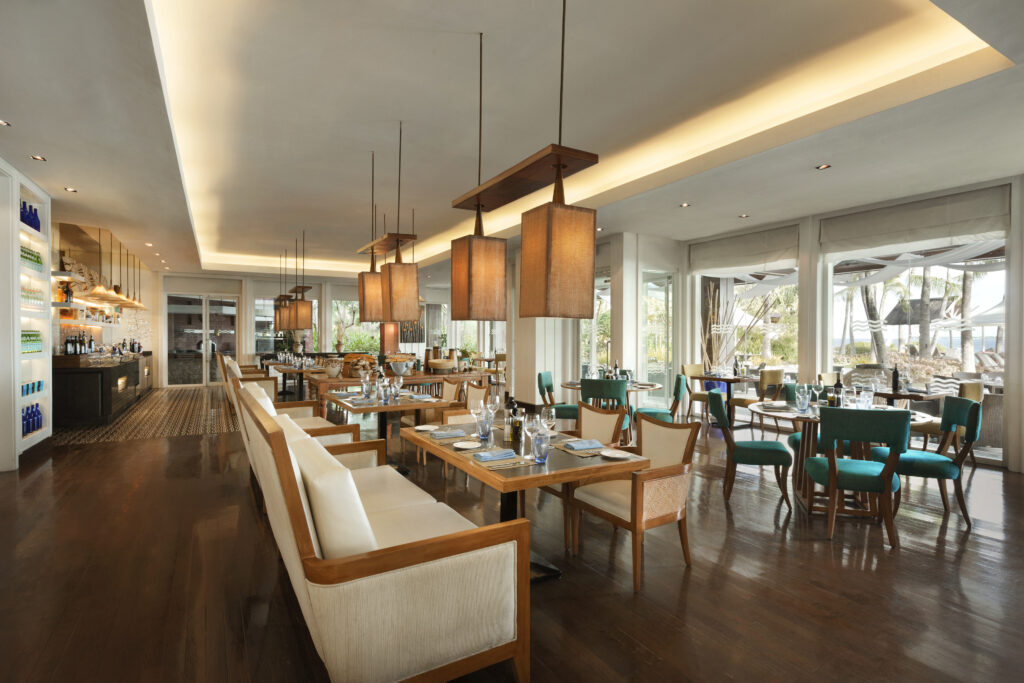The spacious and light interiors of Shangri-La Mactan's Acqua with its huge windows that let the light in