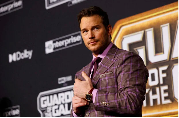Chris Pratt attends the premiere of “Guardians of the Galaxy Vol. 3” in Los Angeles, California, USA, April 27, 2023. Image: Reuters/Mario Anzuoni