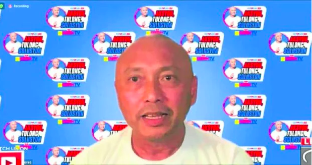 MEDIA APPEARANCE Negros Oriental Rep. Arnolfo Teves Jr. faces reporters on Monday, April 17, 2023, through an online press conference to deny his alleged role in the murder of Gov. Roel Degamo. — SCREENGRAB FROM SMNI NEWS FACEBOOK LIVE