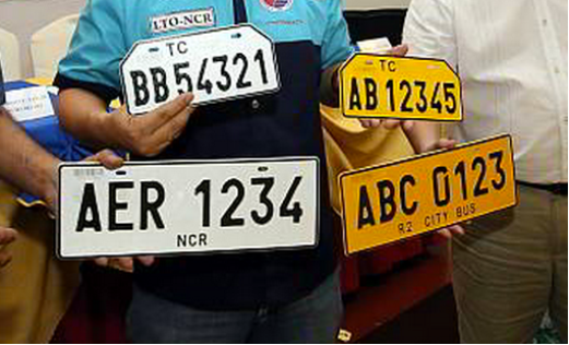 LTO: Confiscation of license plates is prohibited. IN photo are license plates. (File photo)