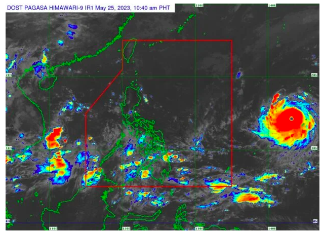 Weather satellite image of Super Typhoon Mawar from Pagasa’s website
