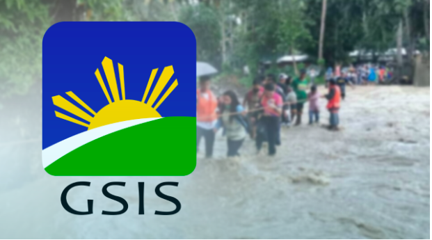 GSIS logo/typhoon victims. INQUIRER FILES