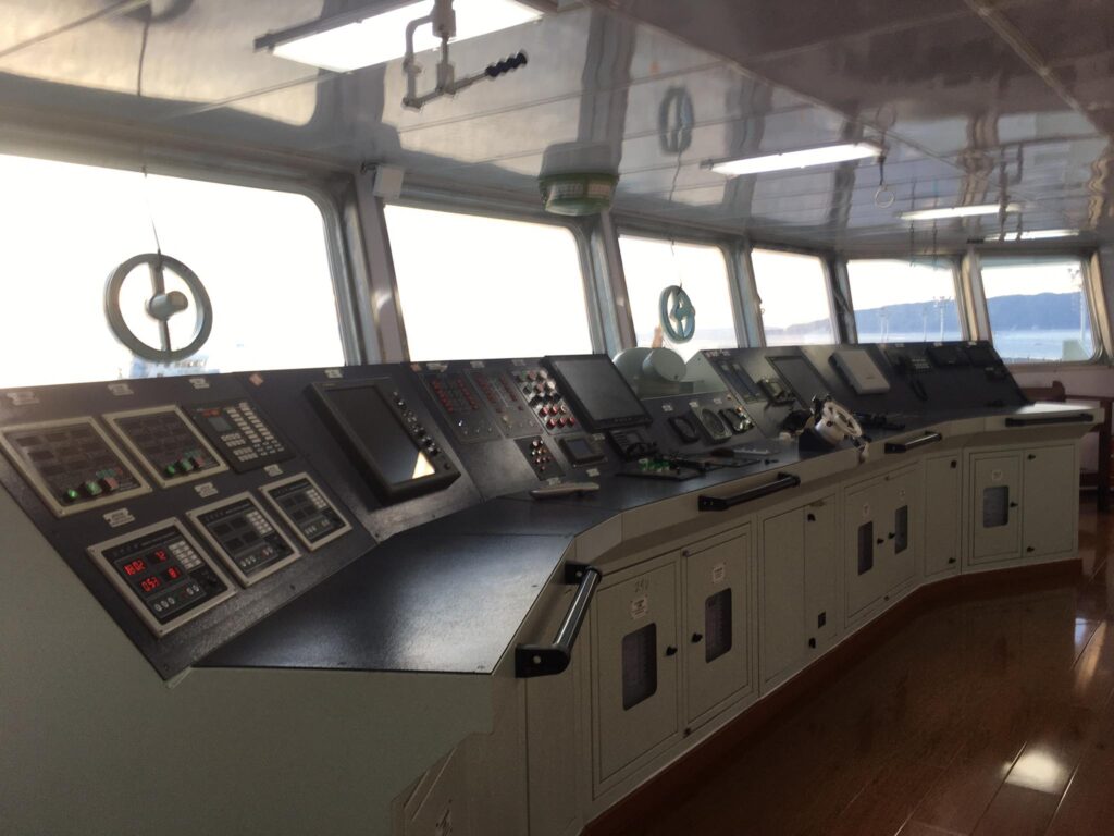Captain deck of Lite Ferries MV Lite Ferry Seven