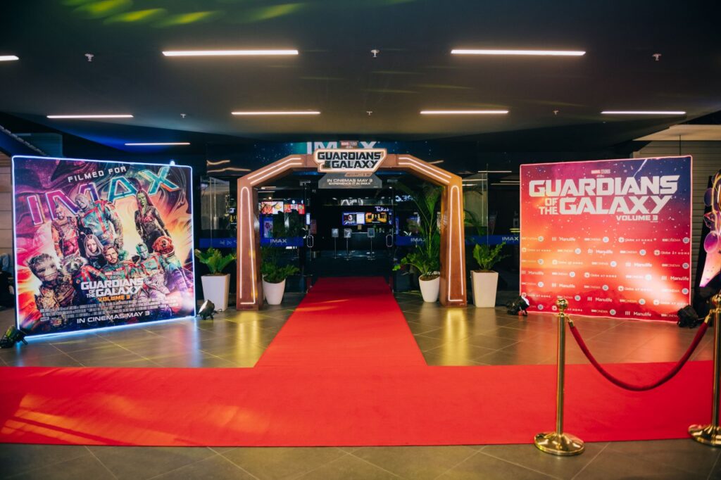 IMAX Theatre at SM Cinema in SM City Cebu set up for the special screening of Marvel's Guardians of the Galaxy Vol. 3