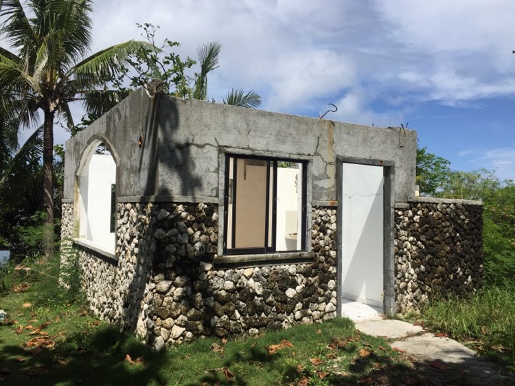 Malapascua Island. One of the cottages destroyed by Typhoon Yolanda.