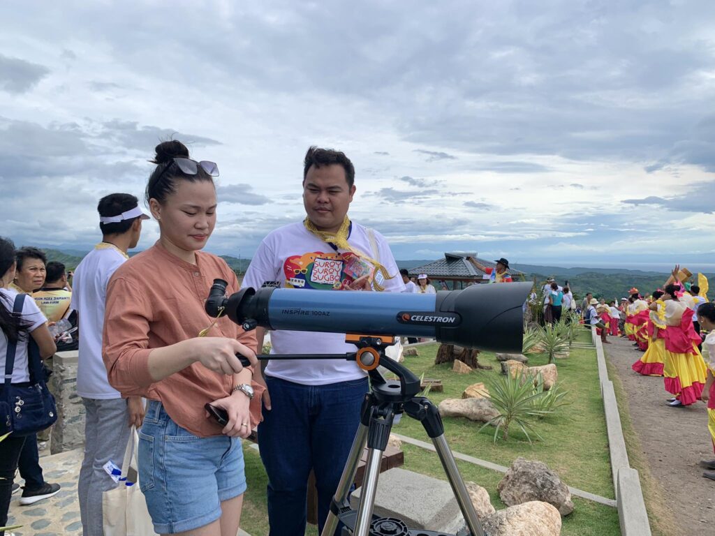 Telescopes are also in place at Tuburan 360's viewing deck to allow guests to get a close up view of the mountains. | Niña Mae Oliveros