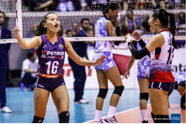 Sisi Rondina during her stint with Petron in the Philippine Superliga. Photo by Tristan Tamayo/INQUIRER.net