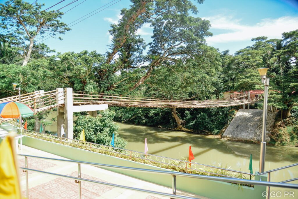 One of hanging bridges in Sevilla town in Bohol province.