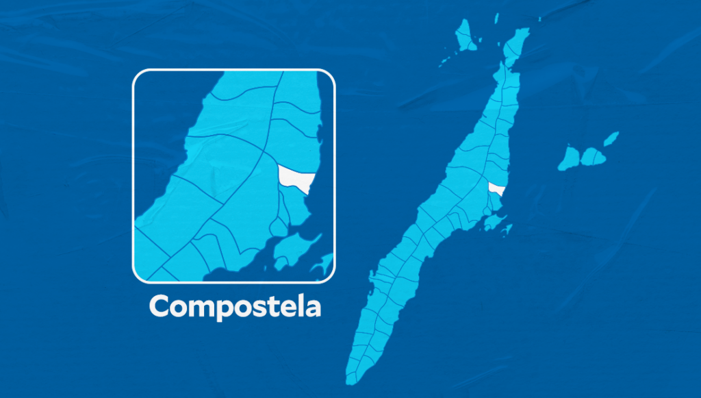 Map of Compostela for story: 75-year-old man arrested for attacking three people, including a lawyer, in Compostela