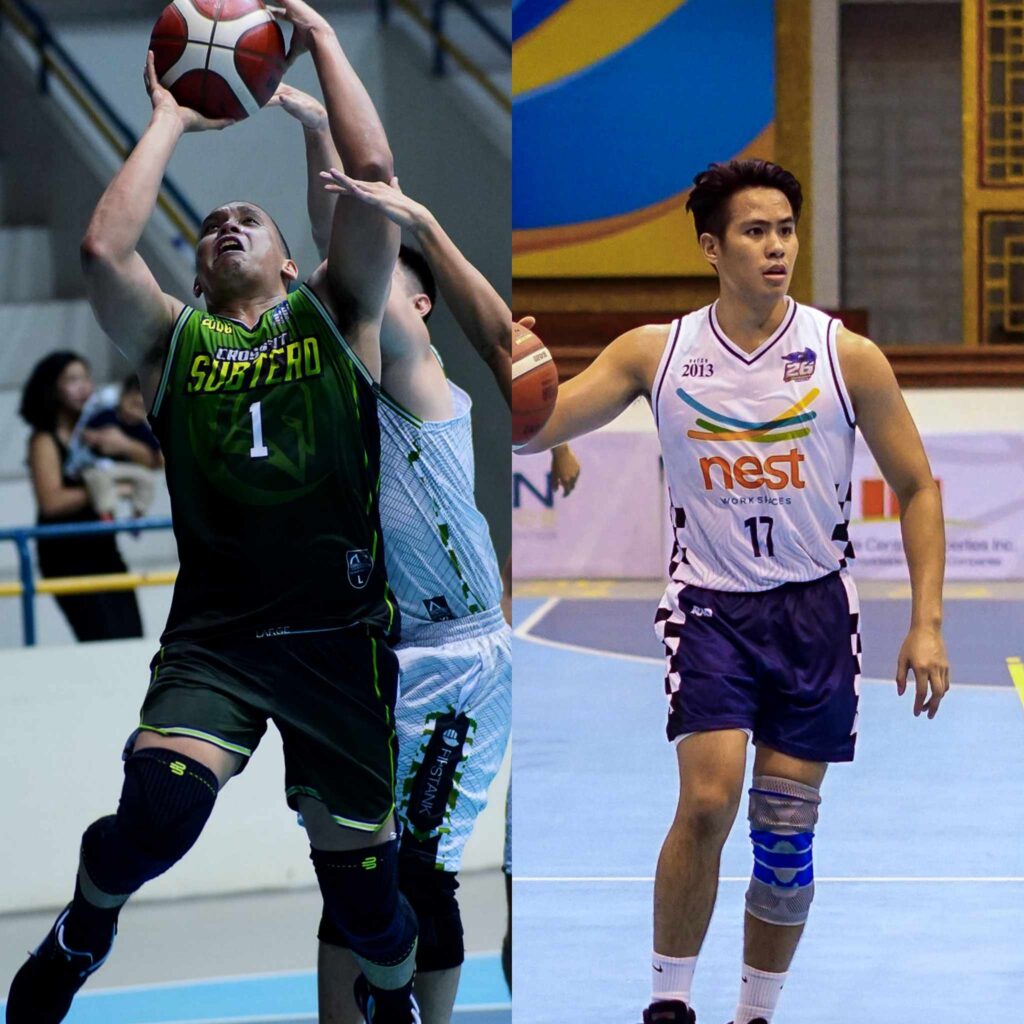 Frank Dinsay (left) of Batch 2006 goes for a difficult layup, while Batch 2013's Rendell Senining (right) sizes up the defense during their respective SHAABAA Season 26 games on Wednesday evening.