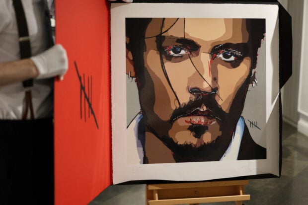 Johnny Depp self-portrait painted during ‘dark time’ goes on sale ...