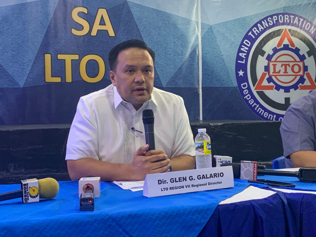 Newly-appointed LTO-7 Director Glen Galario answers questions from the media on Thursday, July 6, 2023.