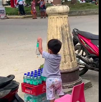 Balamban kid selling water