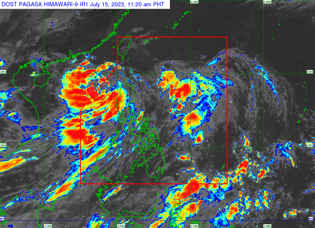 Weather satellite image from Pagasa’s website