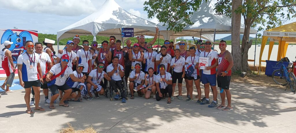 PADS dragon boat team show the medals that they earned on the third day of the IDBF World Dragon Boat Racing Championships held in Pattaya, Thailand.