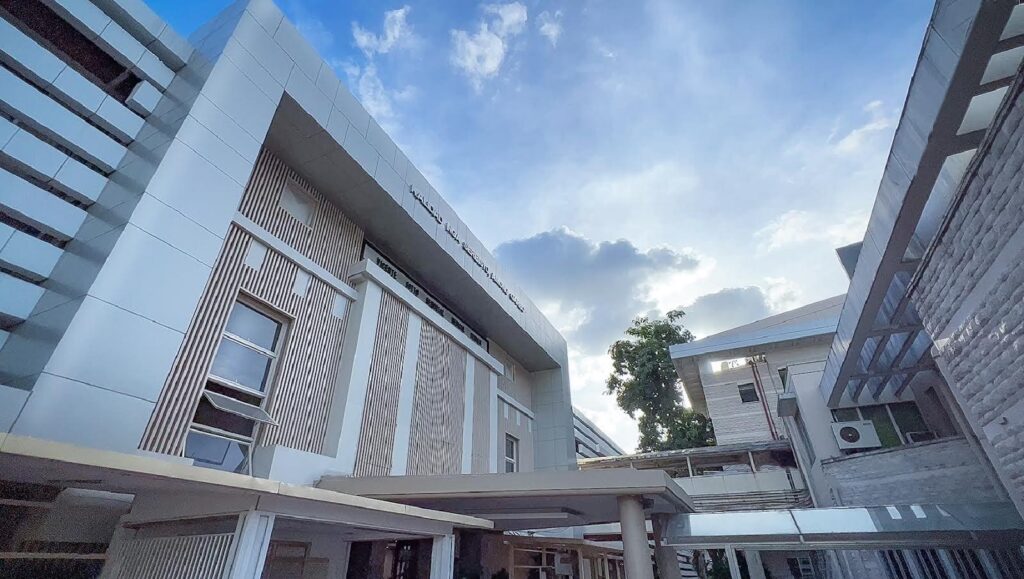 VSMMC facade of one of its buildings.