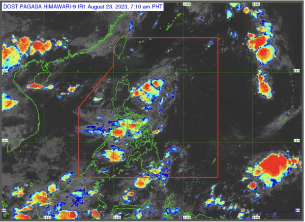 The LPA sighted east Cagayan may develop into a tropical cyclone. (Photo by Pagasa)