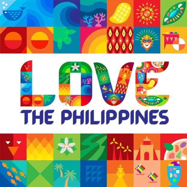 LOVE THE PHILIPPINES. The Department of Tourism’s new campaign slogan and logo