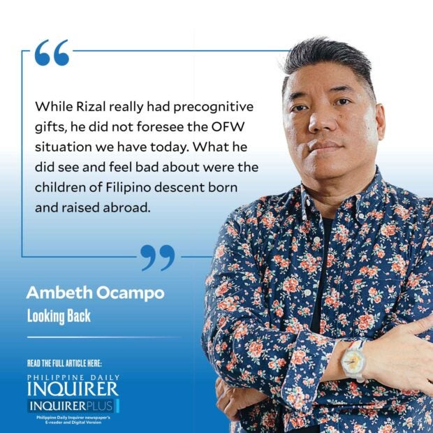 Rizal on expat Filipinos