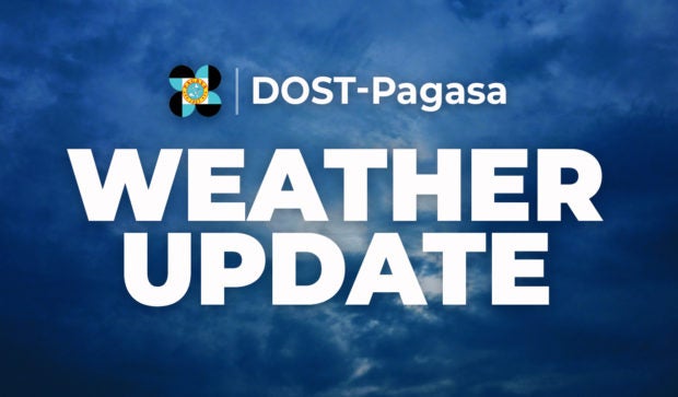 Weather update logo for story: Pagasa: LPA off Mindanao may intensify into tropical cyclone in 48 hours 