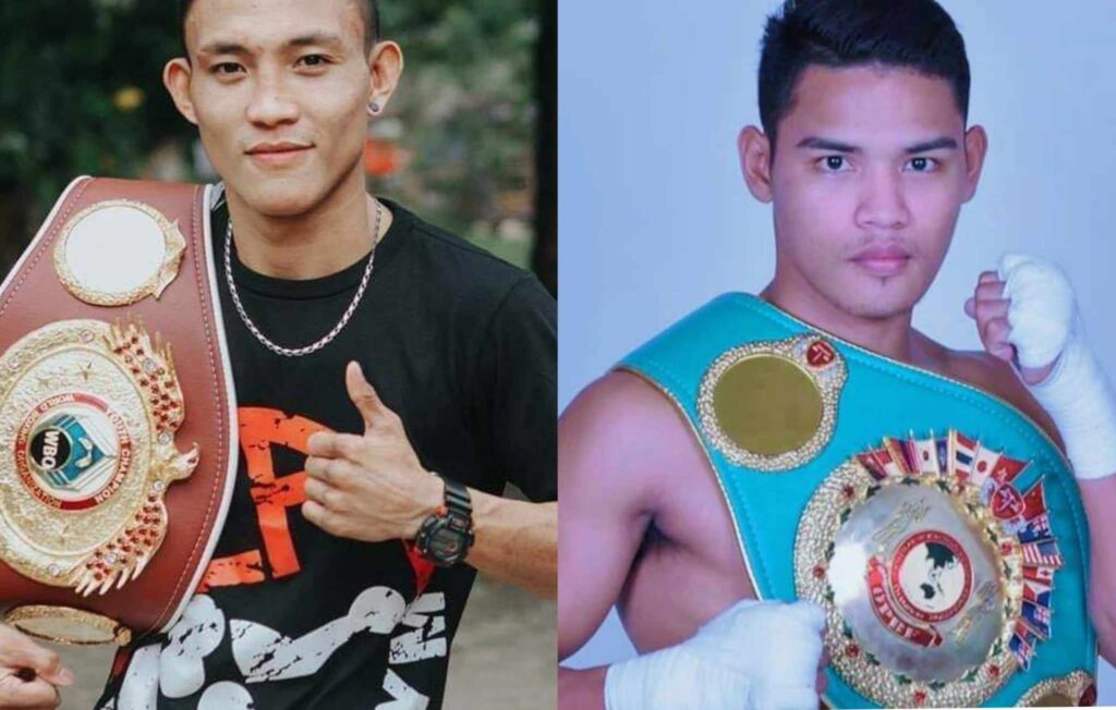 Separate photos of Kevin Jake Cataraja (left) and Jayr Raquinel (right).