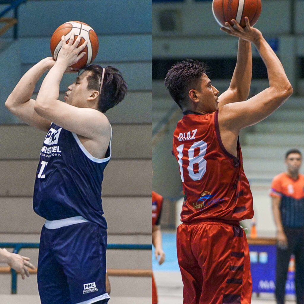 Bernard Chioson (left) and Jasper Diaz (right) during their SHAABAA games.