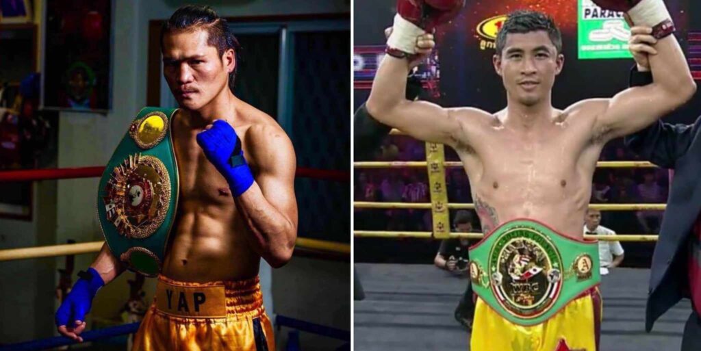 Filipino boxer Yap to fight in Thailand on Sept. 30 for WBC regional title. Filipino Mark John Yap (left) and Apichet Petchmanee (right). | Boxrec photos